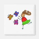 Enfant de papillon magnets pour réfrigérateur