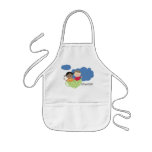 enfants faisant cuire le tablier de cuisine de tas