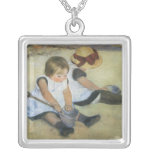 Enfants jouant sur la plage par Mary Cassatt Pendentifs