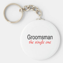 Enige Groomsman Sleutel Hangers