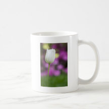 enige witte tulp koffie mok