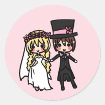 Enkel Gehuwd Ronde Sticker
