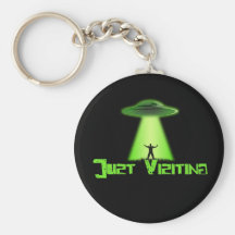 Enkel het Bezoeken Keychain Sleutelhangers