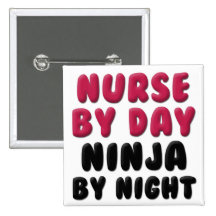 Énonciation mignonne de Ninja d'infirmière Pin's