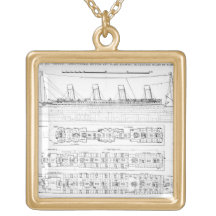 Enquête dans la perte de Titanic : Sectio croisé Pendentifs