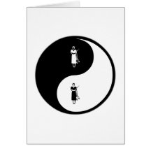 Enseignement de Yin Yang Cartes De Vœux