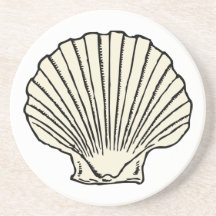 Ensemble de caboteur de coquille de mer dessous de verre