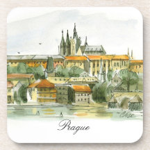 Ensemble de caboteur de liège de château de Prague Sous-bocks