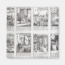 Ensemble de representation de cartes de jeu satiri aimants