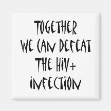 Ensemble nous pouvons défaire l'infection par le H Magnets Pour Réfrigérateur