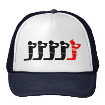Enterrement de vie de jeune garçon casquettes de camionneur