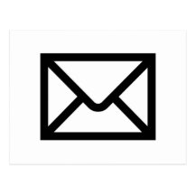 Enveloppe de courrier carte postale
