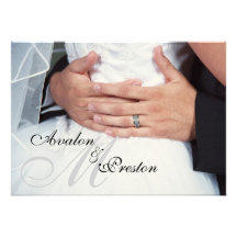 "Enveloppé faire-part de mariage de monogramme dan