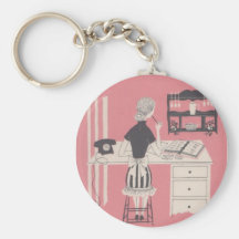 épouse au bureau porte-clés