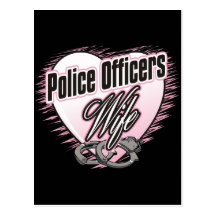 Épouse de policiers carte postale