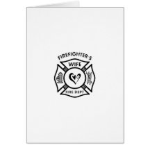 Épouse de sapeurs-pompiers cartes de vœux