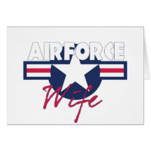 Épouse fière de l'Armée de l'Air Cartes De Vœux