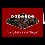 ÉPOUSER à Las Vegas avec la carte de vue de bande cartes