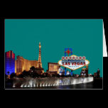Épouser dans la carte de Las Vegas cartes