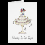 Épouser dans la carte de Las Vegas cartes
