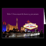 Épouser dans la carte de Las Vegas cartes