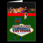 Épouser dans la carte fabuleuse de Las Vegas cartes