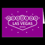 Épouser dans la carte fabuleuse de Las Vegas cartes