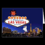 Épouser dans la carte fabuleuse de Las Vegas cartes