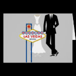Épouser dans la carte fabuleuse de Las Vegas cartes