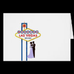 Épouser dans la carte fabuleuse de Las Vegas cartes