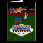 Épouser dans la carte fabuleuse de Las Vegas cartes
