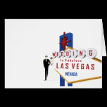Épouser dans la carte fabuleuse de Las Vegas cartes