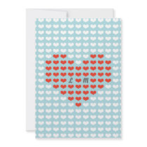 Épouser de coeurs de Valentine (rouge + Bleu de ci