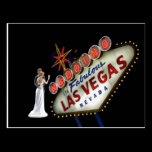 ÉPOUSER en carte postale fabuleuse de Las Vegas cartes postales