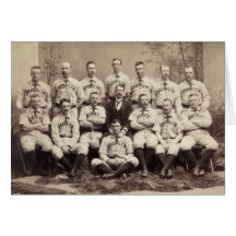 Équipe de baseball de Brooklyn, 1889 Cartes De Vœux