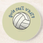 Équipe de volleyball de filles dessous de verres