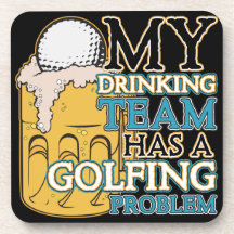 Équipe potable de golf dessous-de-verre
