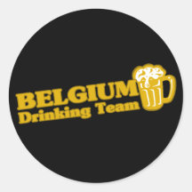Équipe potable de la Belgique Adhésifs Ronds