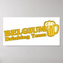 Équipe potable de la Belgique Affiche