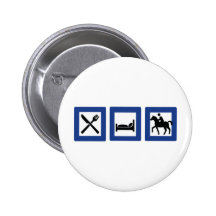 équitation badge avec épingle