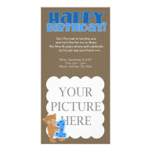 ęr anniversaire - garçon - faire-part modèle pour photocarte