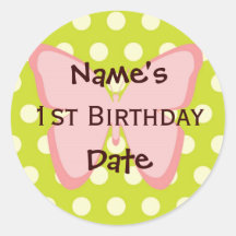 Ęr autocollant d'anniversaire de bébé