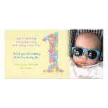Ęr carte photo de Merci d'anniversaire de bébés Photocarte Customisée