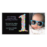 Ęr carte photo de Merci d'anniversaire de bébés Cartes De Vœux Avec Photo