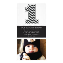 Ęr carte photo de Merci du numéro 1 d'anniversaire Cartes Avec Photo