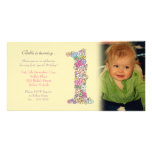 Ęr carte photo d'invitation de fête d'anniversaire photocarte customisée