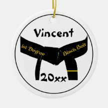Ęr ornement rond de ceinture noire de degré d'arts