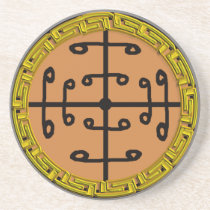 ęr pentagramme du solomon grec dessous de verres
