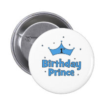 ęr Prince d'anniversaire Badge Avec Épingle