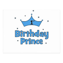 ęr Prince d'anniversaire Carte Postale